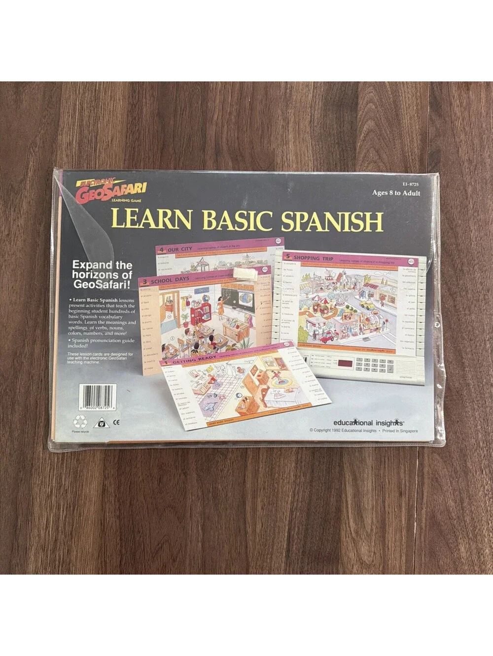 GeoSafari Electronic Learning Game Card Sets Lot of 3 US History Spanish School